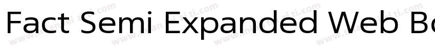 Fact Semi Expanded Web Bold Regular字体转换